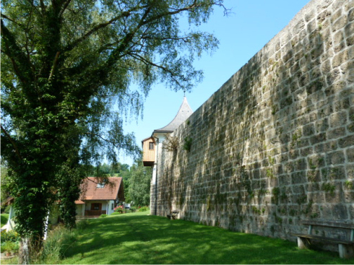 Tittmoning historische Stadtmauer