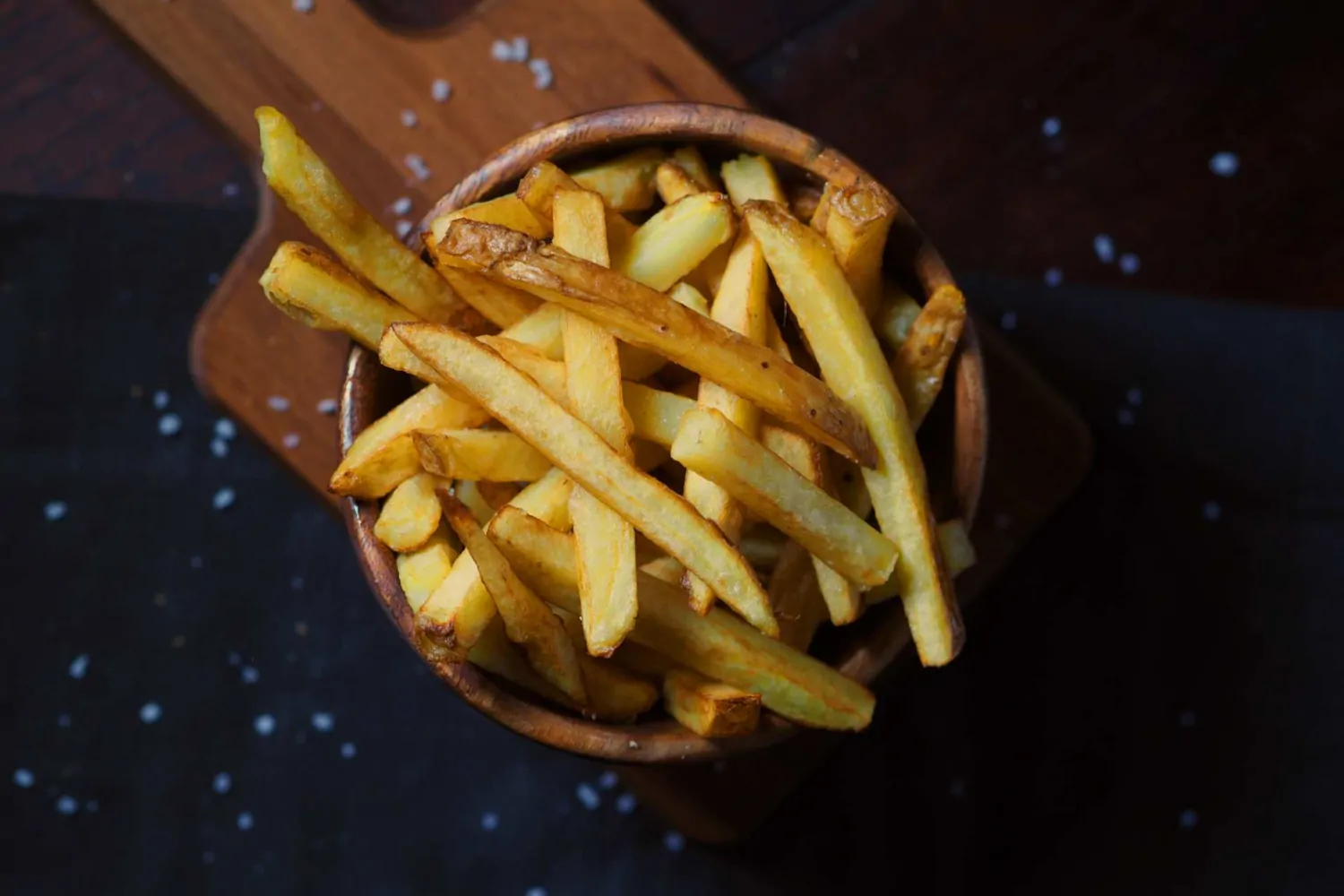 Hausgemachte Pommes aus dem Foodtruck
