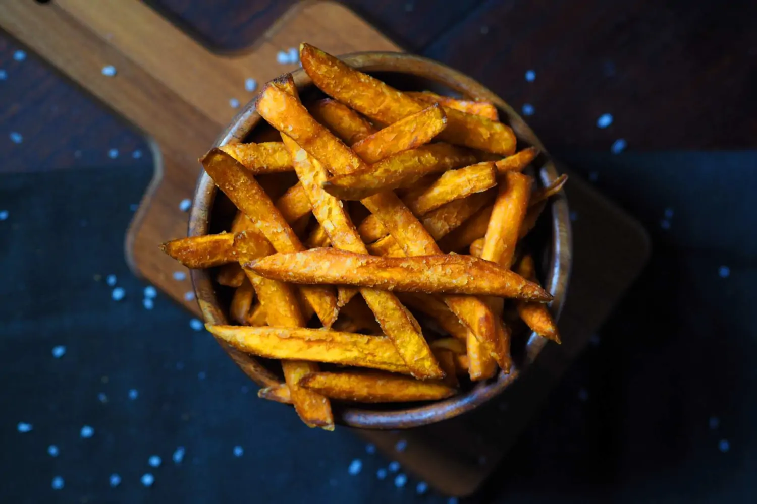 Pommes Catering mit Süßkartoffeln