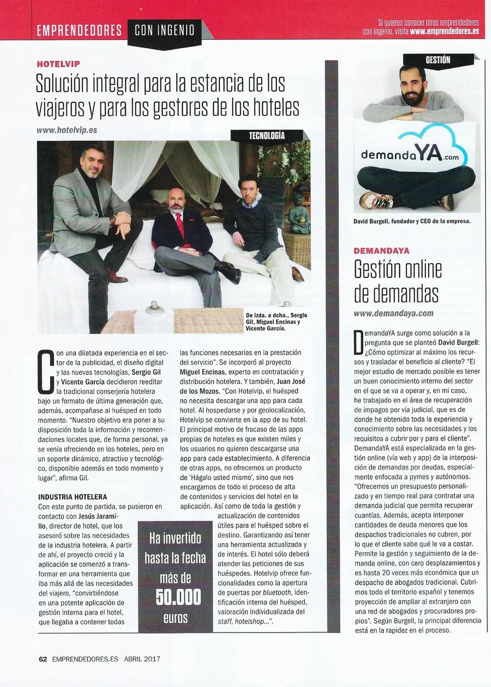 Emprendedores con Ingenio David Burgell