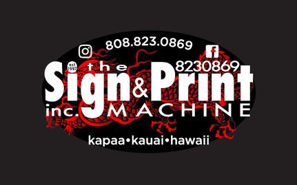 Kauai Sign and Print Machine logo