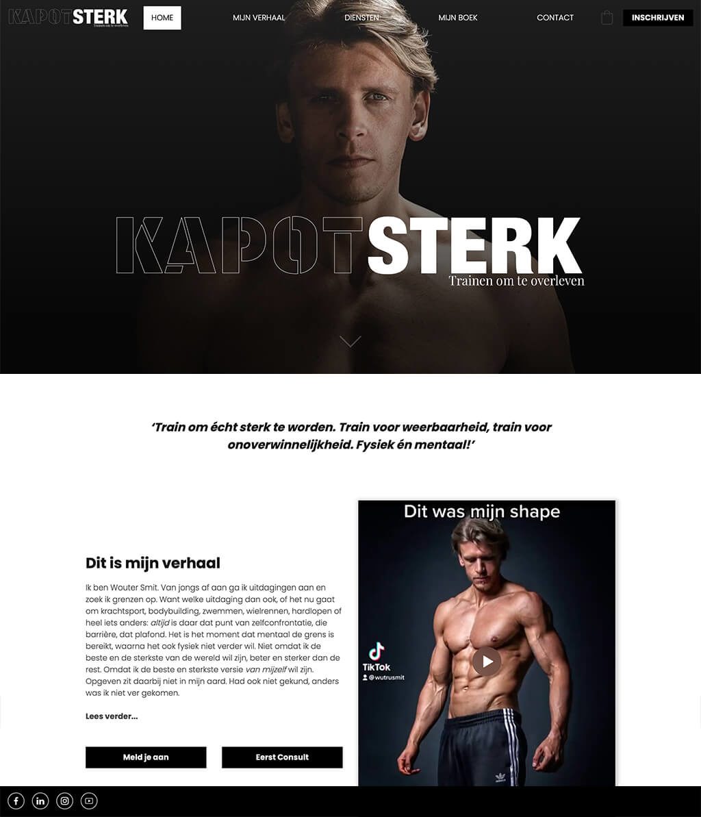 Kapotsterk.nl Website laten maken door eazyonline