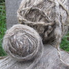 gesponnene Wolle