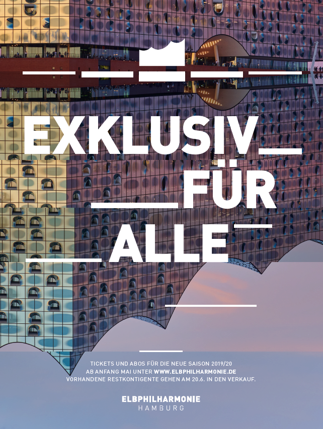 Texter Hamburg textet Plakatmotiv für die Elbphilharmonie Hamburg