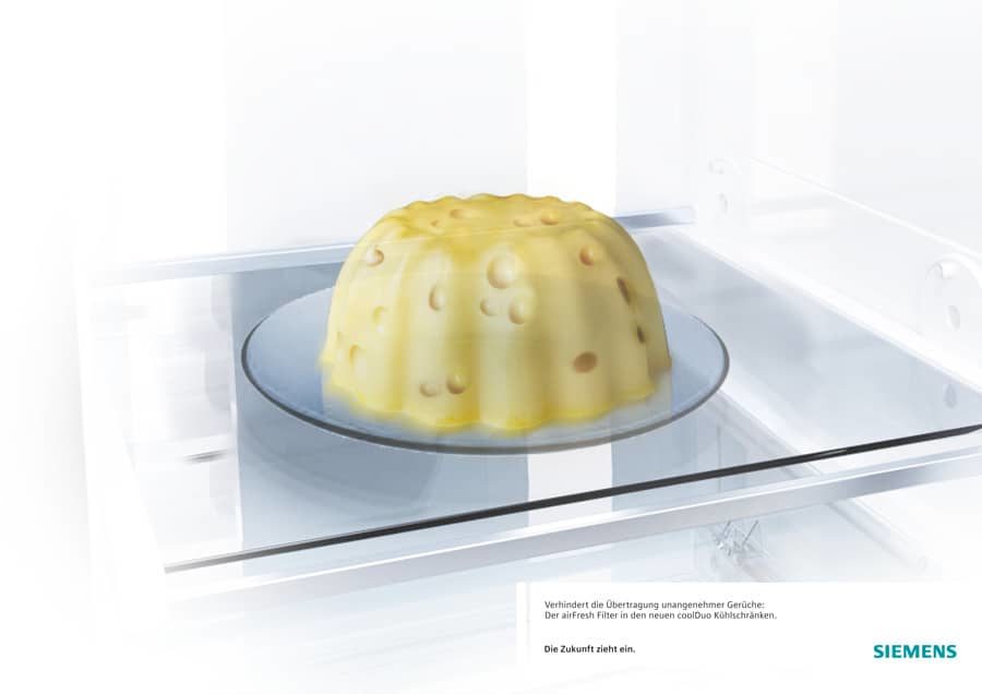 Motiv-Idee für einen Kühlschrank mit Geruchsunterdrückung