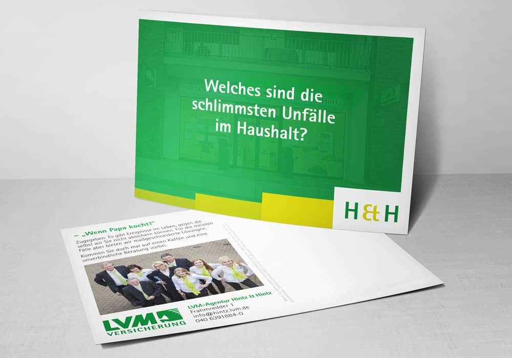 Werbetexter Hamburg textet Direkt-Mailing für regionale Versicherungsagentur