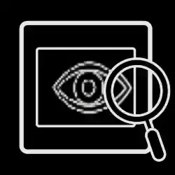 Animation: Zoom in das Dia zur Demonstration der hohen Detailschärfe