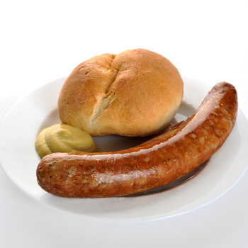 Bratwurst + Bread Roll