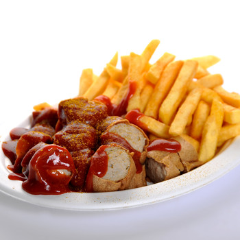 Currywurst  Large Fries