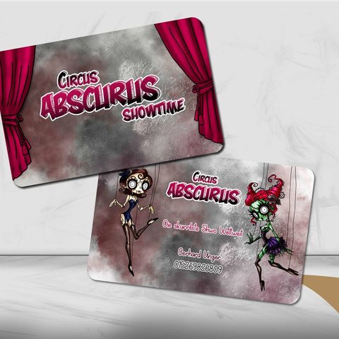 Visitenkartendesign Circus Abscurus