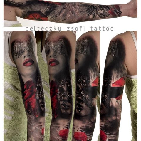 Selfmade Tattoo Berlin Zsofia Belteczky sleeve
