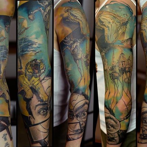 Selfmade Tattoo Berlin Zsofia Belteczky salvador dali abstract art