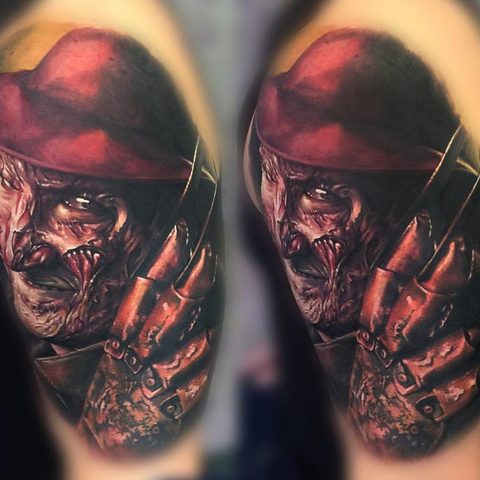 Selfmade Tattoo Berlin Zsofia Belteczky horror freddy krueger