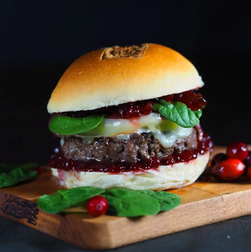 Cranberry Goatcheese Burger