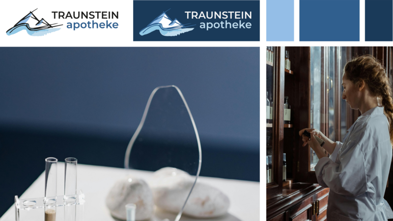 Traunstein Apotheke Gmunden Branding | Concept, Typography, Graphic- & Webdesign | [Website](https://www.traunsteinapo.at/)
