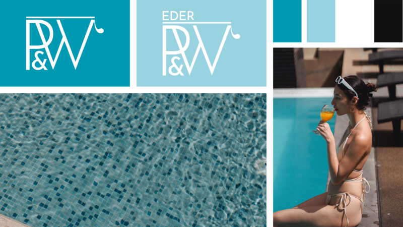 Pool & Wellness Eder Branding | Concept, Typography & Design