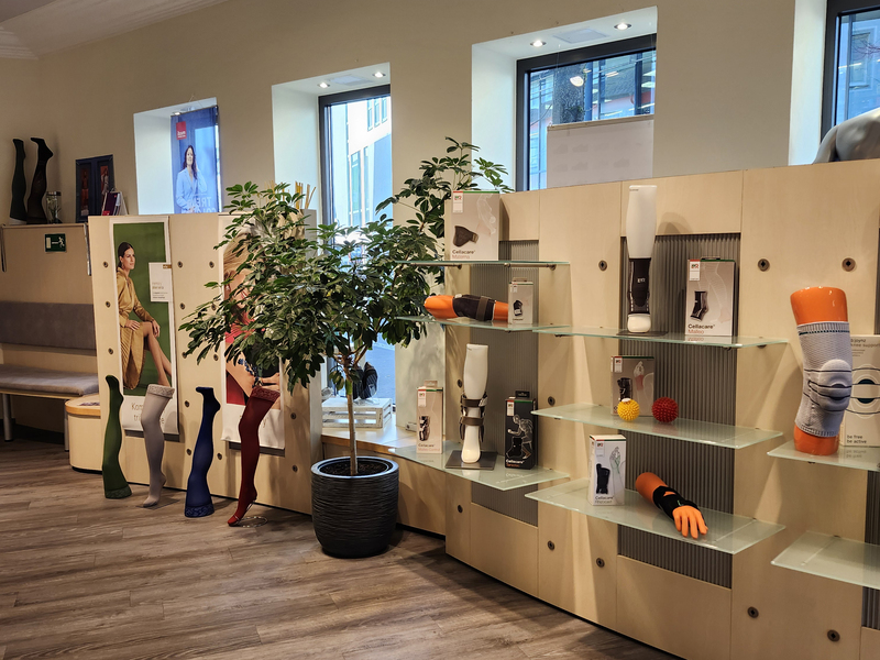 Ladengeschäft des Sanitätshaus Reissner in Olpe