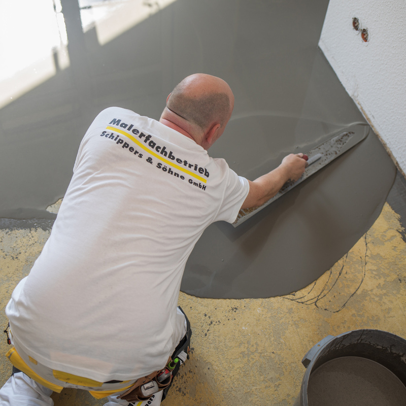 Fußbodenarbeiten in einer Wohnung in Berlin Pankow