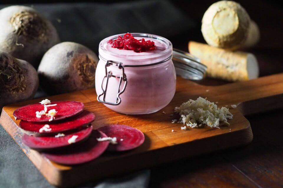 Rote-Beete-Meerrettich-Sauce für den besonderen Geschmack